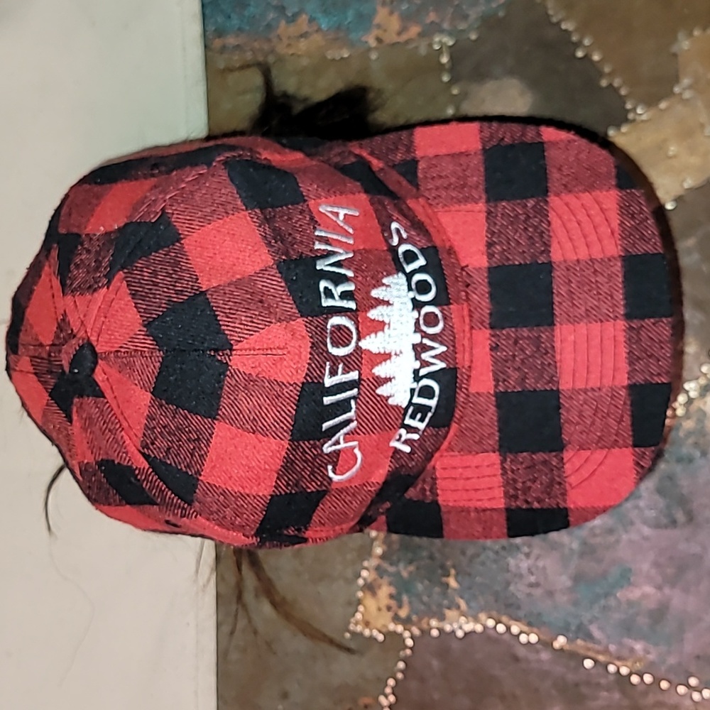 Vintage. Made in USA. California Redwoods. Embroidered. Velcro strap hat. - Picture 7 of 15